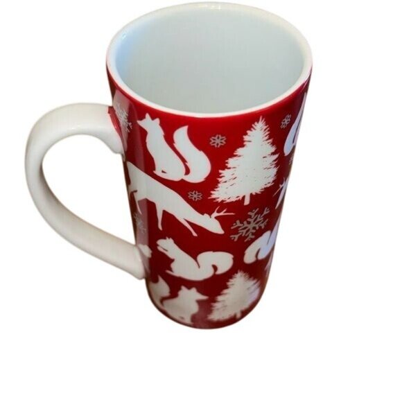 Set Of 3 Christmas Themed Porcelain Mugs - Picture 5 of 13